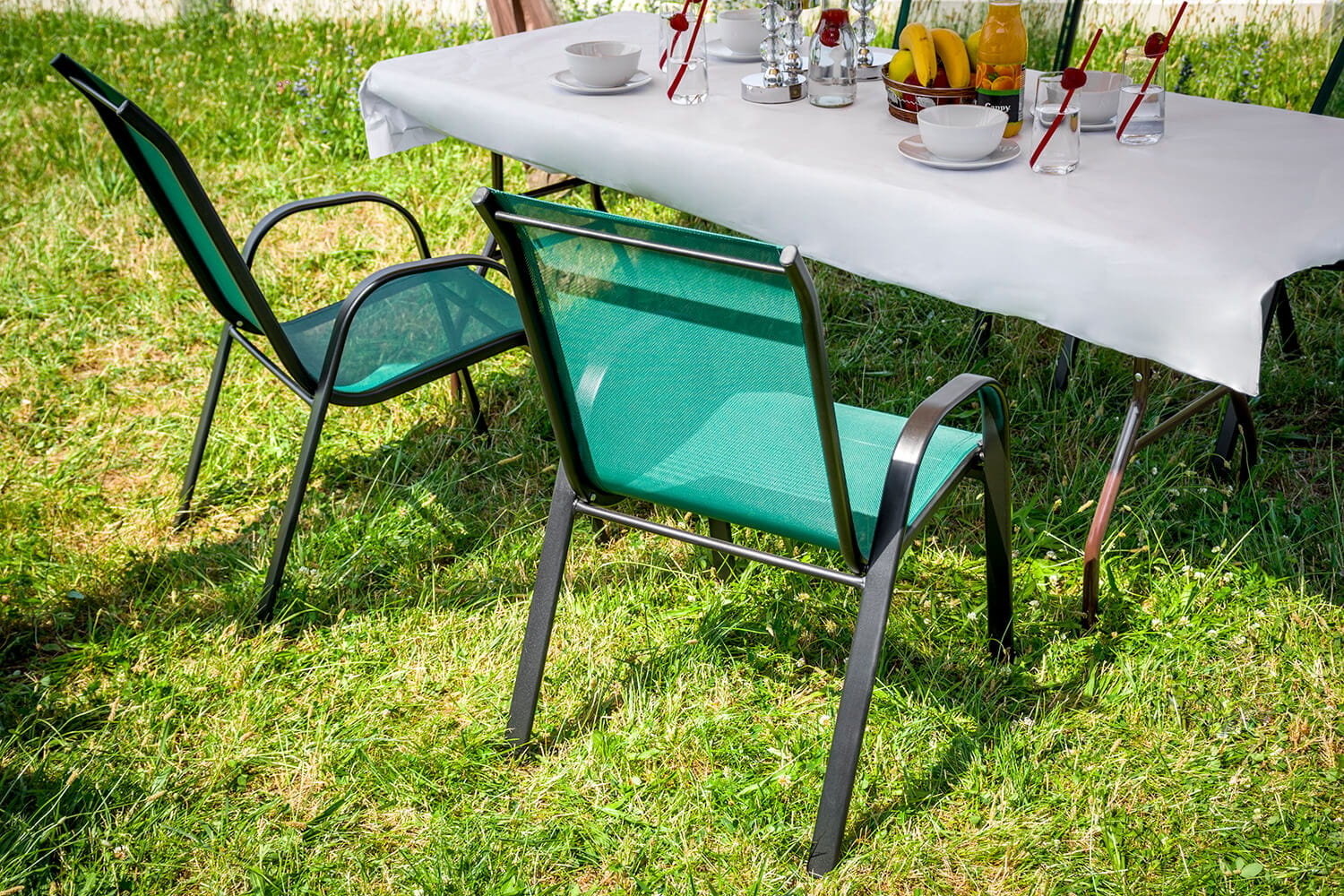 Duurzame Tuinstoelen Duo - Groen - Onderhoudsvriendelijk - Zelfmontage