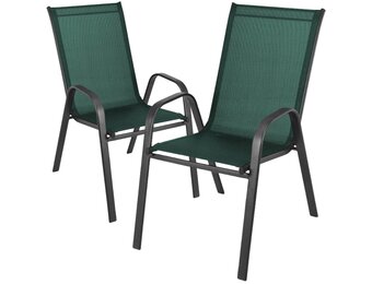 Ergonomische Tuinstoelen Set - Extra Comfort - Groen - 120kg Belastbaar