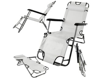 Multifunctionele Strandstoel - Stoel en Ligbed - Compact Opvouwbaar