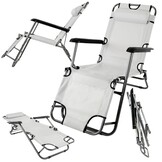 Comfort Ligstoel Deluxe - Verstelbaar - Antislip - Grijs