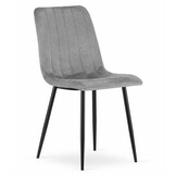 Praktische Eetkamerstoelen - Onderhoudsvriendelijk Velvet - 2 stuks - Stevig Metaalframe