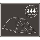 Voordelige 4P Familietent XL - 330cm Lang - Met Gratis Draagtas