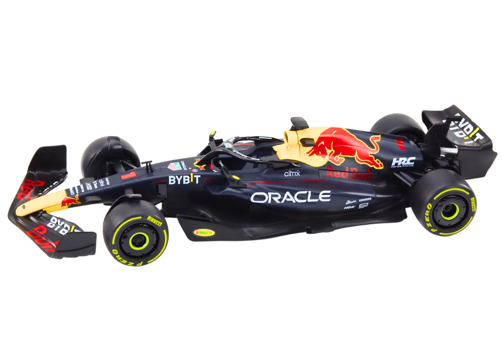 Afstand bestuurbare auto - 1:18 schaal - zwart - 31.5x11.5x5.5 cm