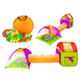 Speeltent - 3in1 set - kleurrijk - 180x80x80 cm