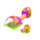 Speeltent - 3in1 set - kleurrijk - 180x80x80 cm
