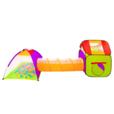 Speeltent - 3in1 set - kleurrijk - 180x80x80 cm