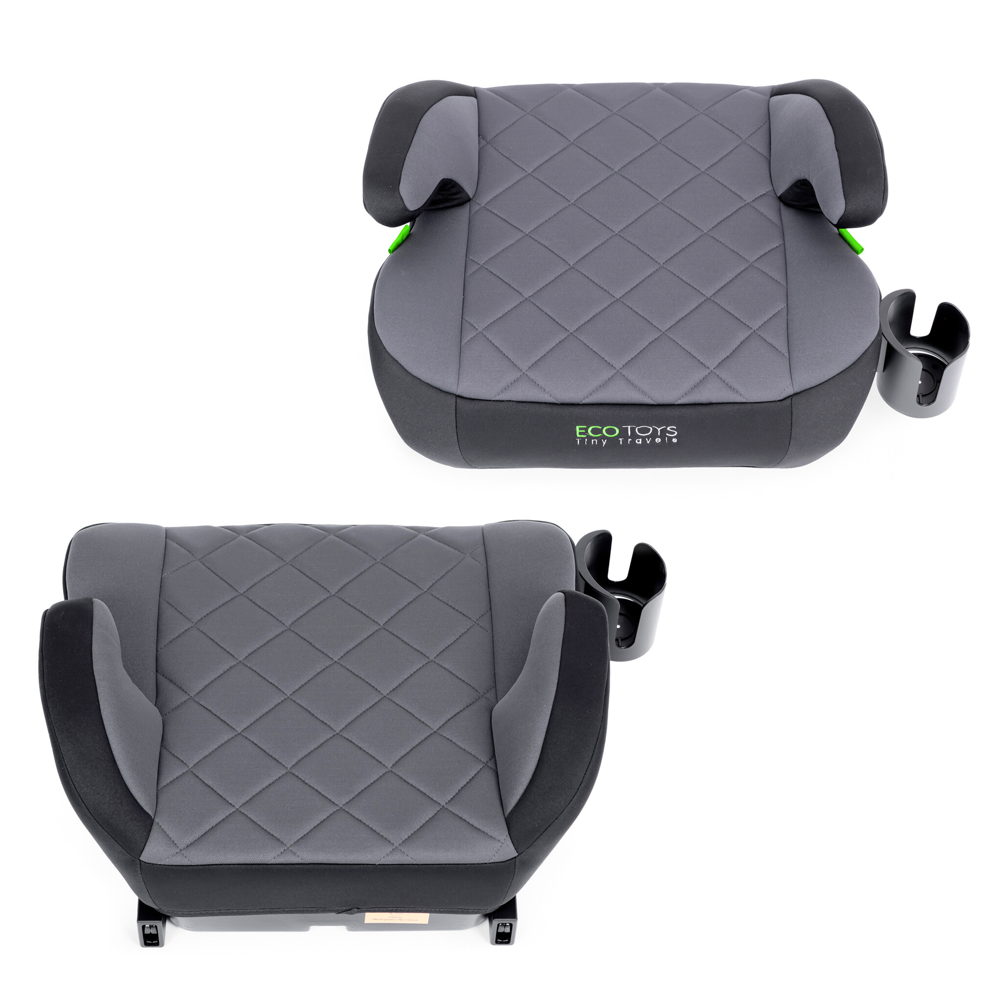 Stoelverhoger met isofix - 125-150 cm - iSize normen - drankhouder