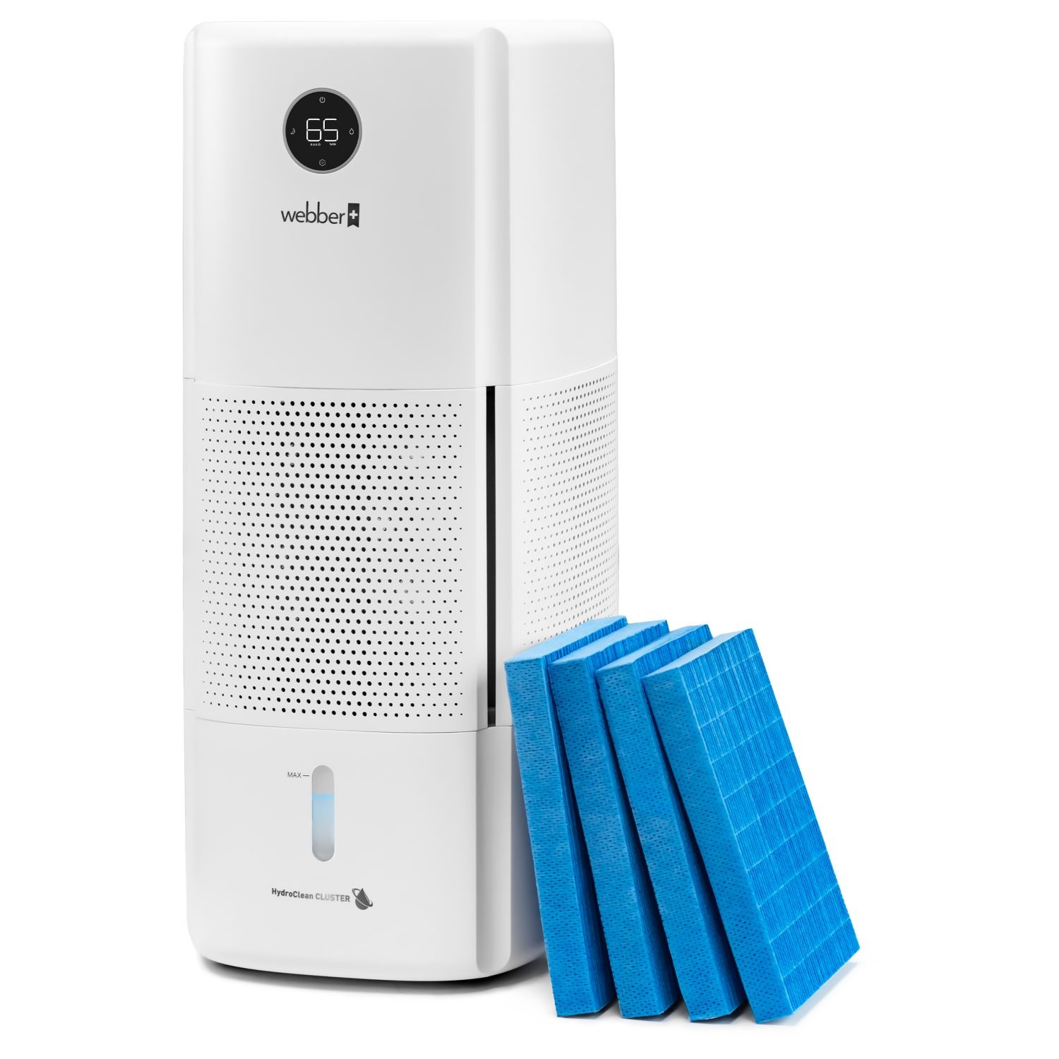 Luchtbevochtiger - HydroClean systeem - PURE H2O filter - EasyWater systeem