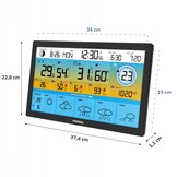 Weerstation - binnen/buiten temperatuur - luchtvochtigheid - atmosferische druk
