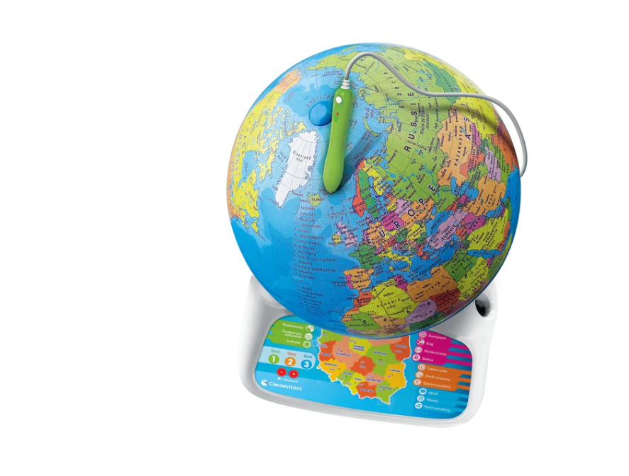 Wereldbol - interactief - voor kinderen 3-6 jaar - gerecycled plastic