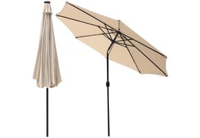 Parasol met LED verlichting staal kopen?
