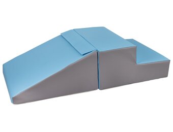 Foam blokkenset wit/babyblauw/grijs kopen?