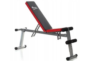 Fitness bank zwart/rood kopen?