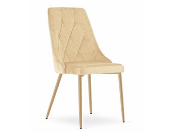 Velvet stoelen set beige kopen?