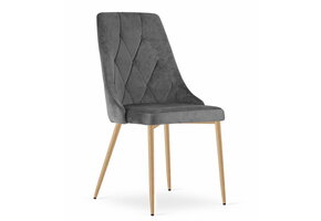 Velvet stoelen set donkergrijs kopen?