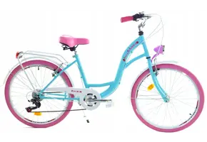 Meisjesfiets Blauw/roze kopen?