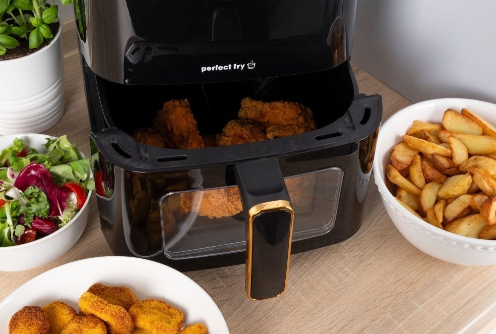 Digitale Airfryer 1500W - Vetarm Frituren - Groot 5 Liter - Met 9 Kookprogramma's
