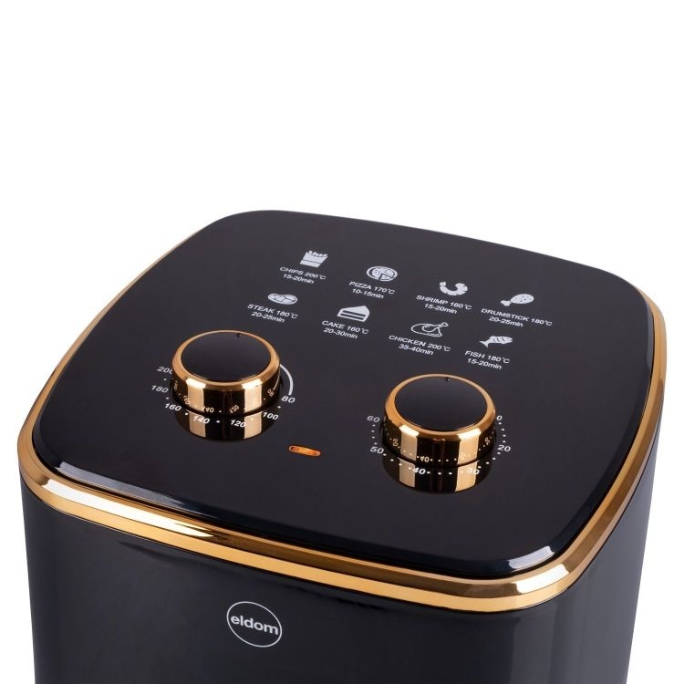 Digitale Airfryer 1500W - Vetarm Frituren - Groot 5 Liter - Met 9 Kookprogramma's