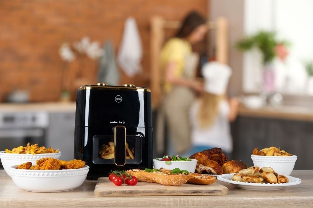 Digitale Airfryer 1500W - Vetarm Frituren - Groot 5 Liter - Met 9 Kookprogramma's