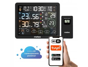 Slim Luchtkwaliteit & Weerstation - Fijnstofmeter met Temperatuur en Vochtigheidsmeting