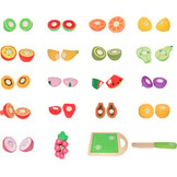 Kinderdagverblijf Houten Fruit Snijset - 20 Stuks - CE-gecertificeerd