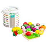 Speelkeuken Fruit Set - Houten Snijspeelgoed met Mes en Plank - 3+