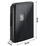 Compacte Luchtontvochtiger Berdsen - 38dB Stil - Grote 2L Tank - Zwart