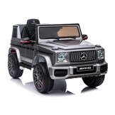 Luxe Elektrische Kinderauto met Afstandsbediening - Zilver - Premium Audio & LED Verlichting