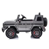 Luxe Elektrische Kinderauto met Afstandsbediening - Zilver - Premium Audio & LED Verlichting