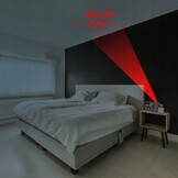 Projectie Weerstation met Klok - Temperatuur en Tijd Laserdisplay