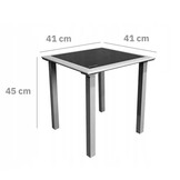 Luxe Verstelbare Tuinligstoel Set - 2 Ergonomische Stoelen met Bijzettafel - Grijs