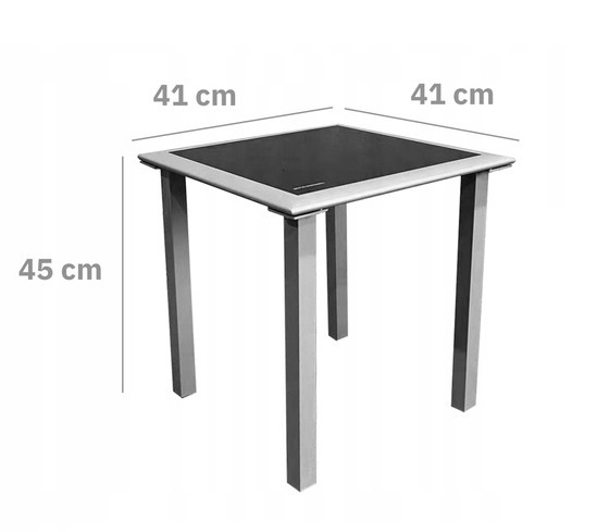 Premium Loungeset - 2 Ergonomische Tuinstoelen met Bijzettafel - Grijs