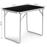 Ultralichte Kampeertafel 1,7kg - Inklapbaar 70x50cm - Draagbaar met Handvat