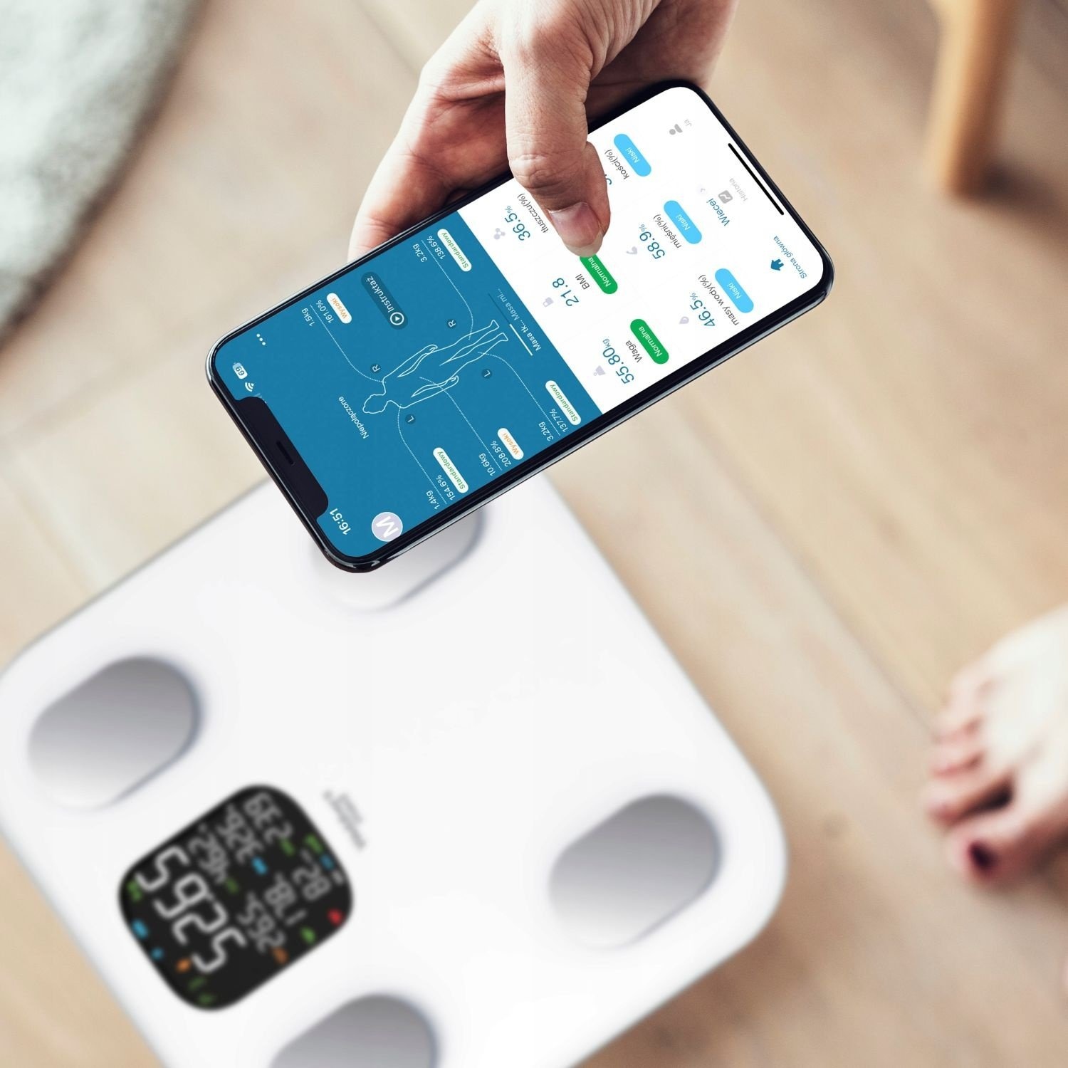Smart Glazen Weegschaal met Gezondheidsapps - Gebruiksvriendelijk LCD-scherm