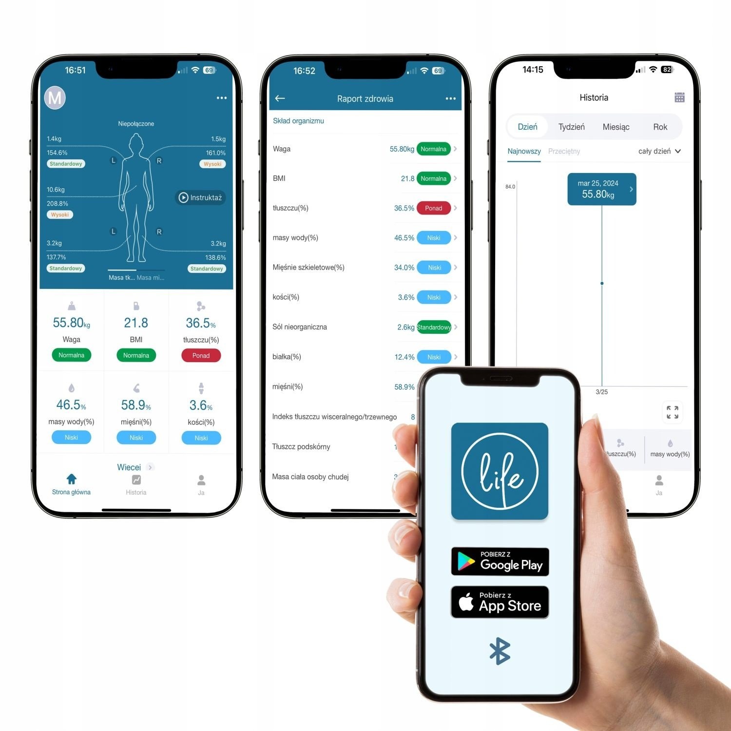 Smart Glazen Weegschaal met Gezondheidsapps - Gebruiksvriendelijk LCD-scherm
