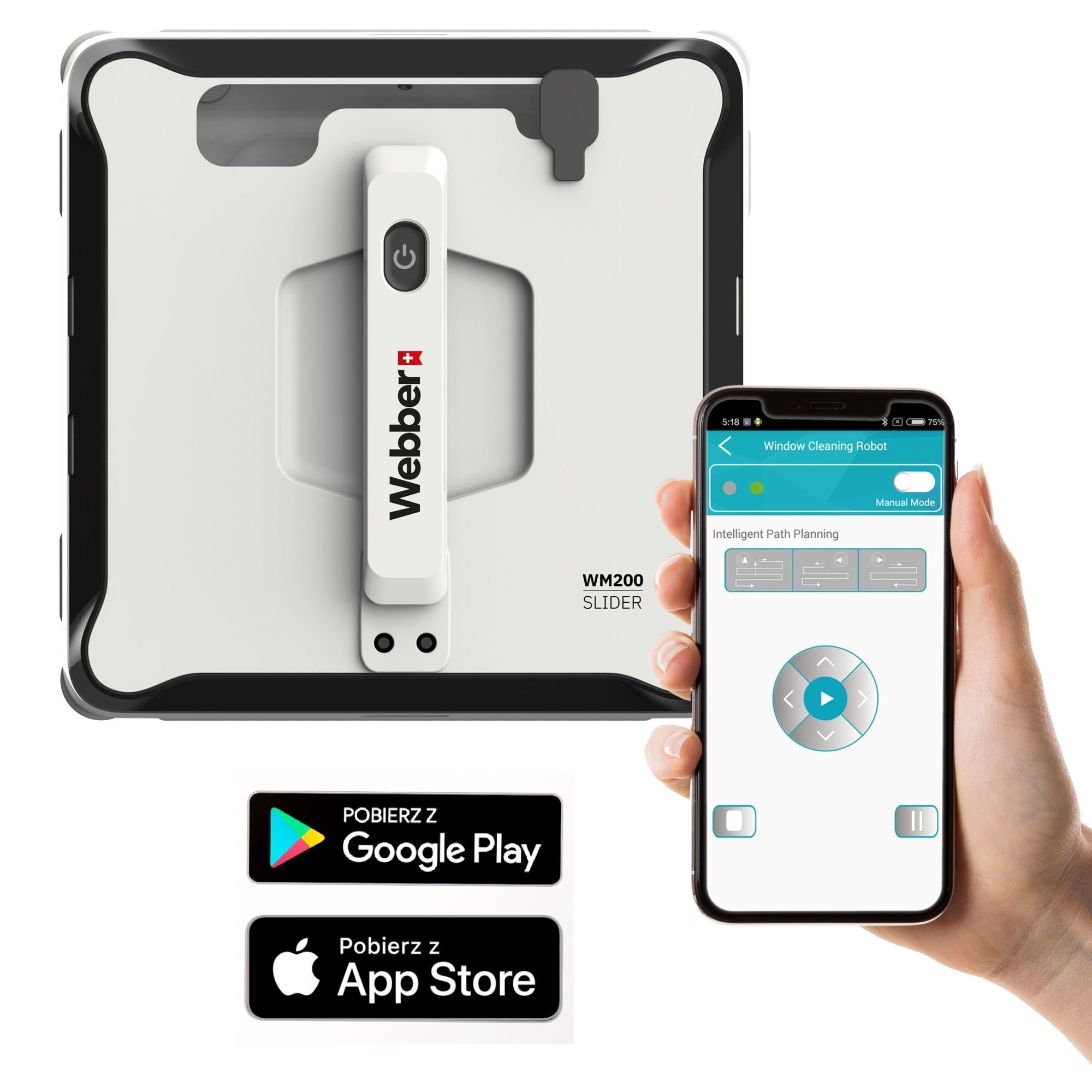 Slimme Ramenreiniger Robot - App-besturing - Automatische Reiniging