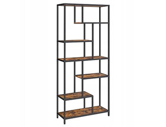 Design Boekenkast XL - Industrieel Staal/Hout - 180cm