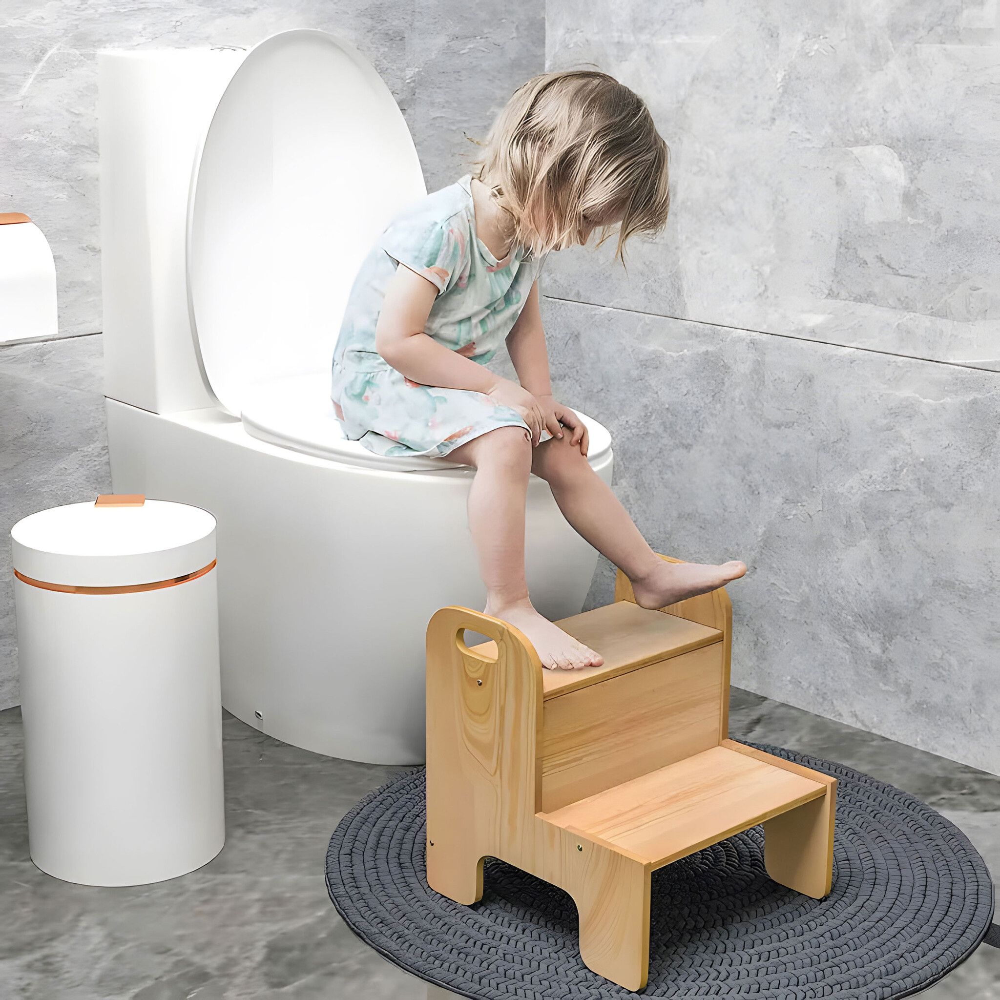 Montessori Keukentrap Kind - Zelfstandig Leren Helpen - Veilig Design