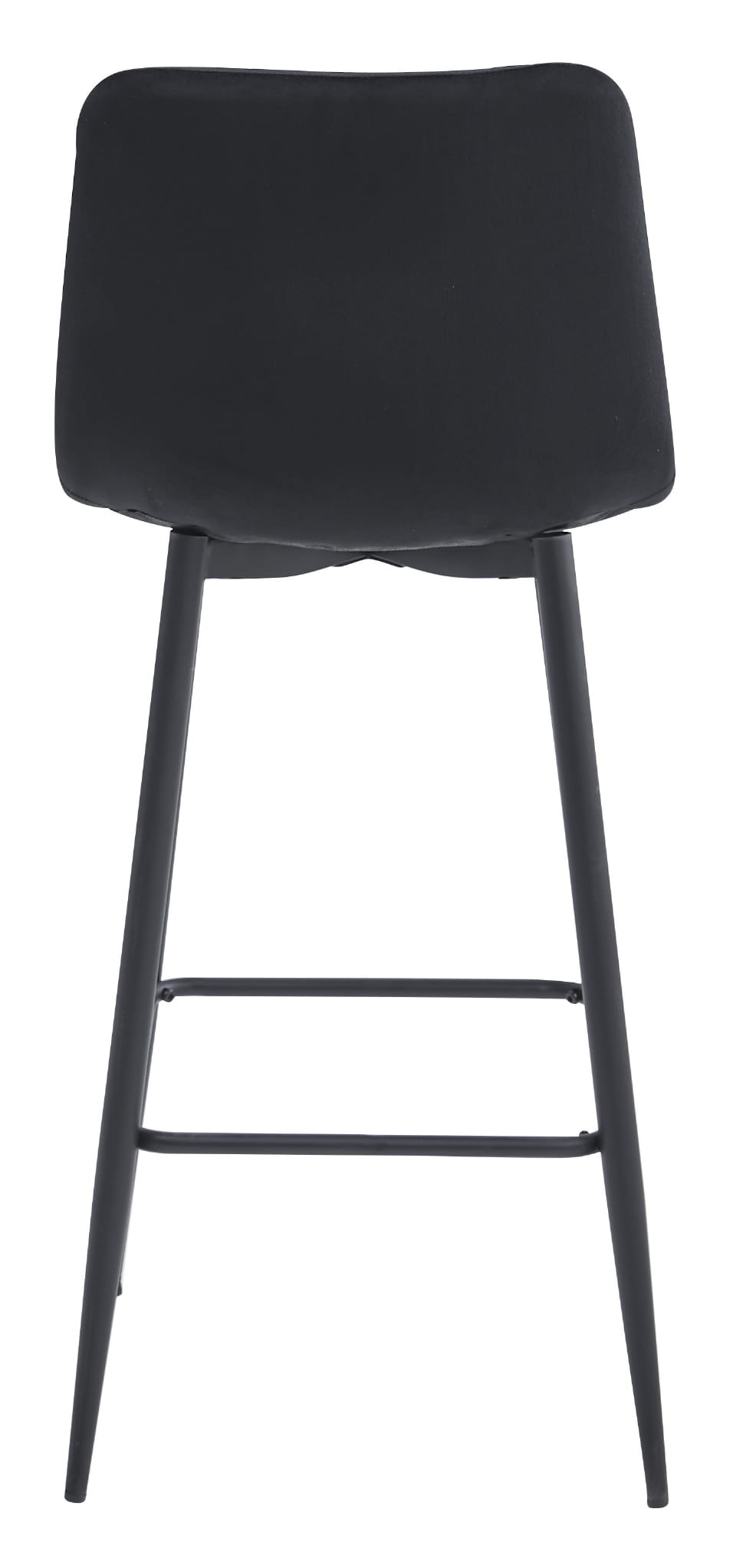 Duurzame Barkruk - Stalen Frame - Zwart Fluweel