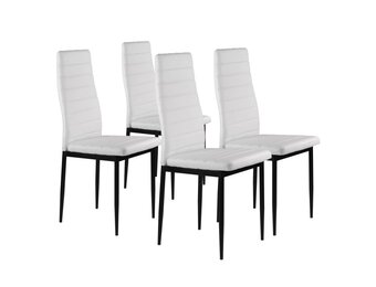 Ergonomische Eetkamerstoelen - 4-delig - Extra Comfort door Hoge Rugleuning