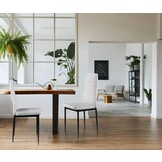 Voordelige Set Witte Eetkamerstoelen - 4 stuks - Moderne Uitstraling