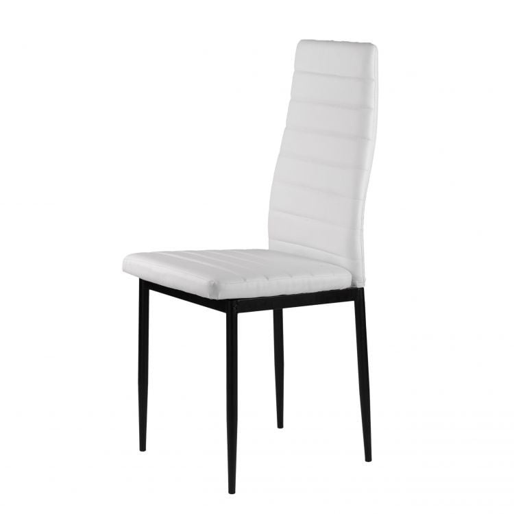Voordelige Set Witte Eetkamerstoelen - 4 stuks - Moderne Uitstraling