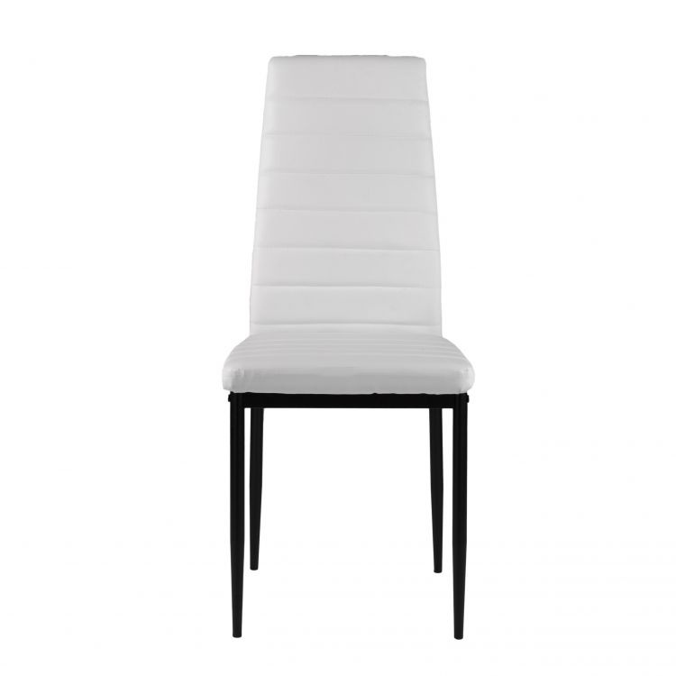 Voordelige Set Witte Eetkamerstoelen - 4 stuks - Moderne Uitstraling