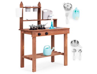 Luxe Kinderspeelkeuken Set - Werkende Kraan en Metalen Accessoires