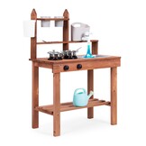 Luxe Kinderspeelkeuken Set - Werkende Kraan en Metalen Accessoires