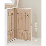 Elegante Witte Sieradencassette met Spiegel - Perfect Geschenk