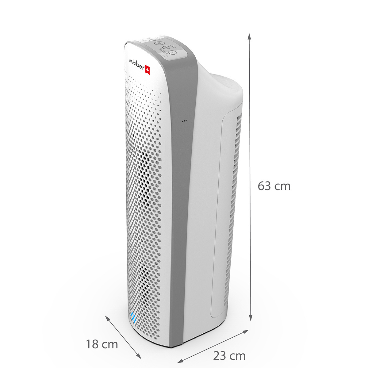 Compacte Luchtreiniger voor Kantoor - 220m³/u - Stil en Effectief