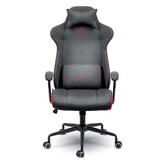 Werona Comfort Plus Thuiswerkstoel - Ergonomisch Verstelbaar - Grijs/Rood