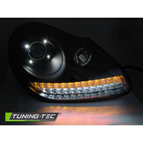 Porsche Cayenne Xenon Koplampen Set | Zwart LED Design 2002-2006