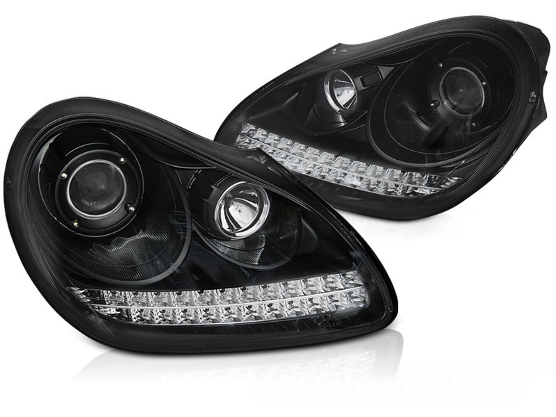 Porsche Cayenne Vervangende Koplampen | Xenon Zwart 2002-2006